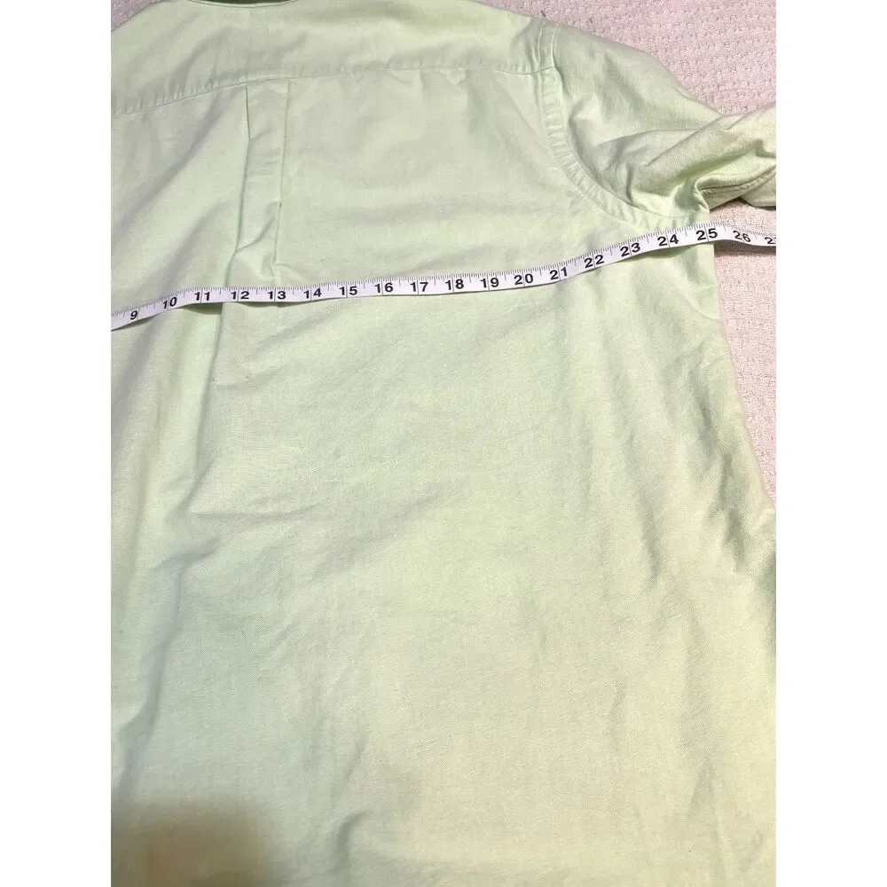 Ralph Lauren Men's XL Mint Green 100% Cotton Button Down Shirt